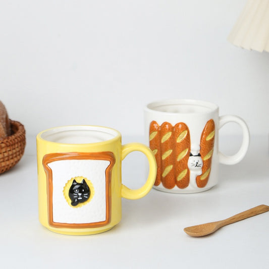 Bakery Peekaboo Cat Mug