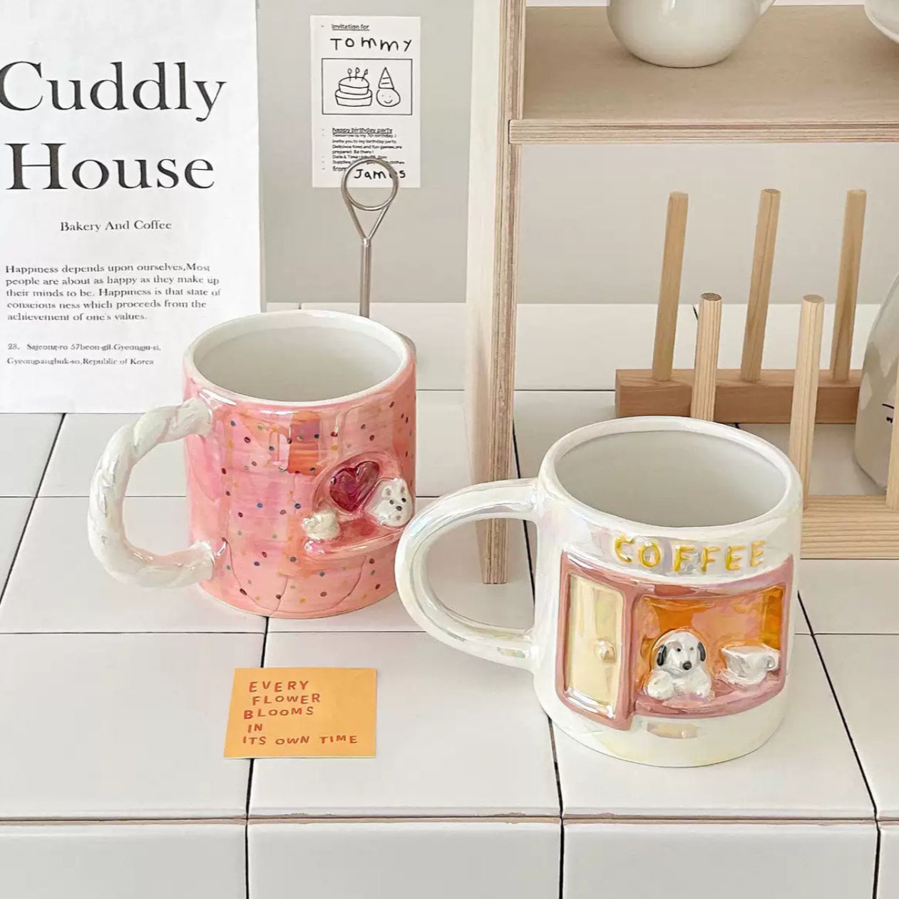 Puppy Café Ceramic Mug