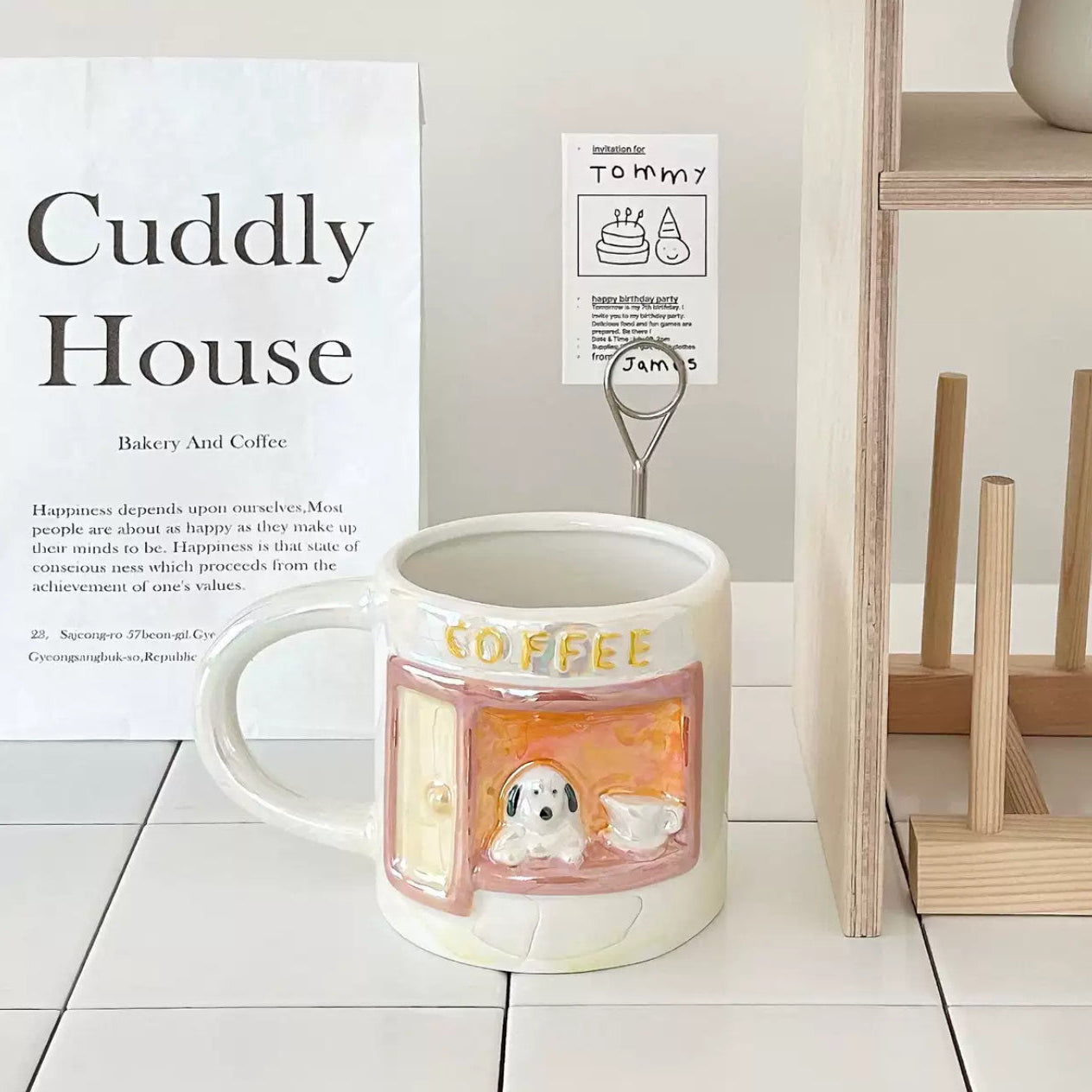 Puppy Café Ceramic Mug