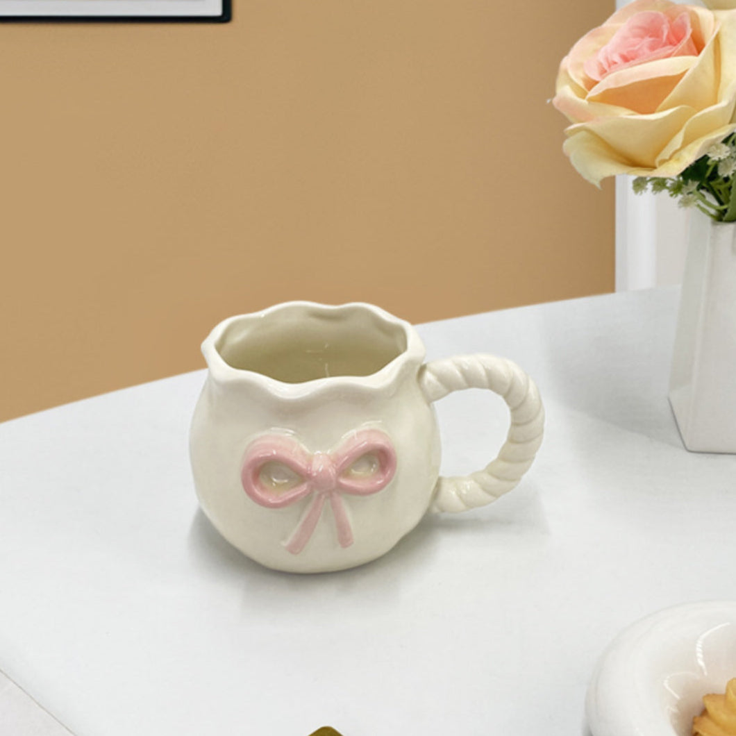 Vintage Pink Bow Mug