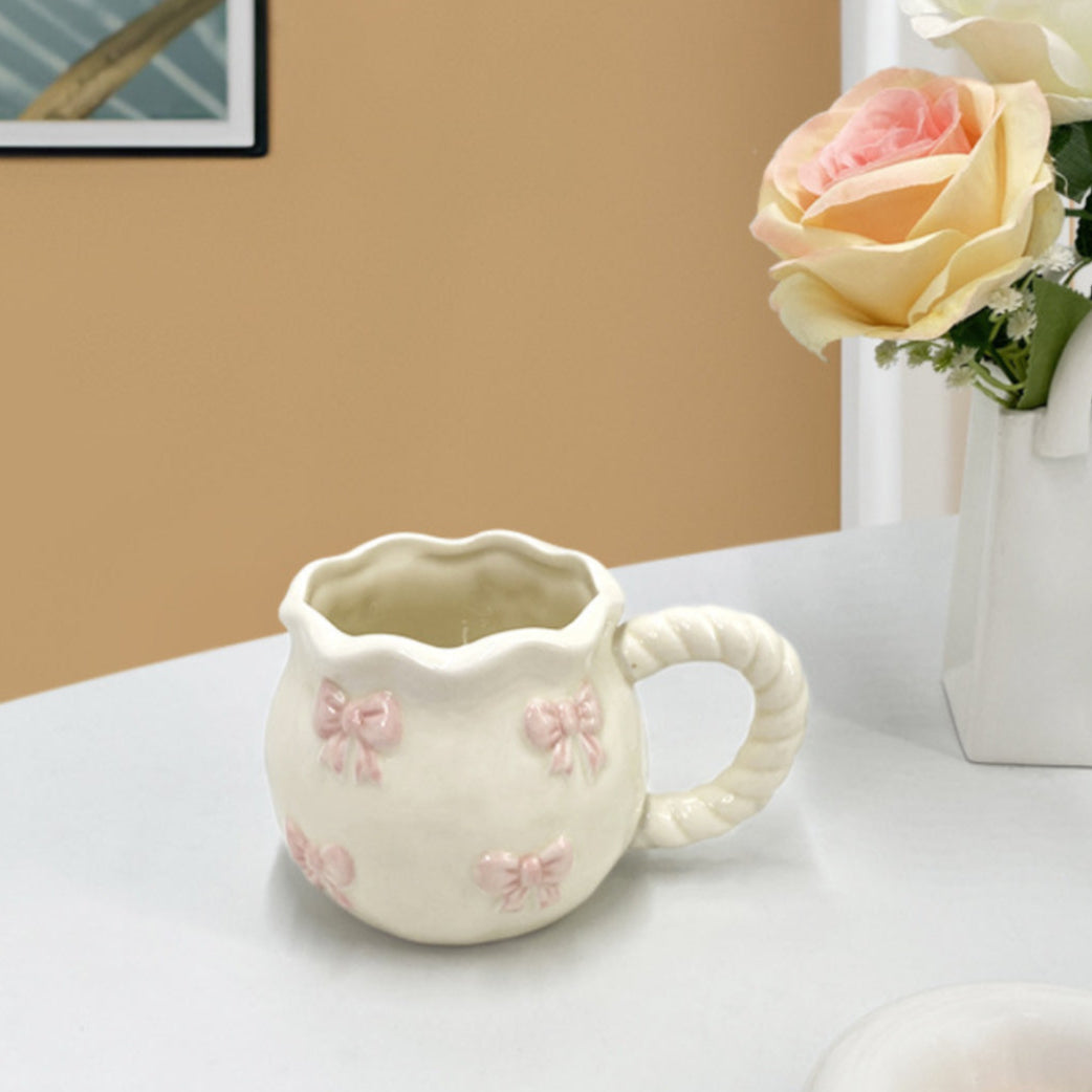 Vintage Pink Bow Mug