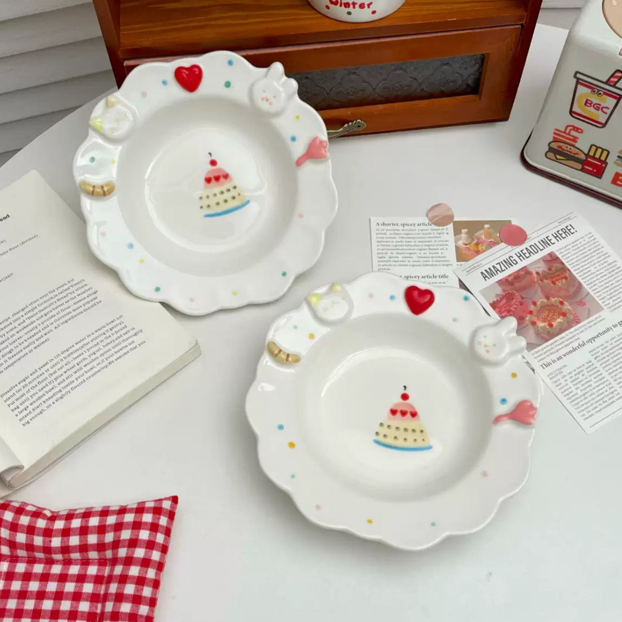 Whimsical Cake Party Plate