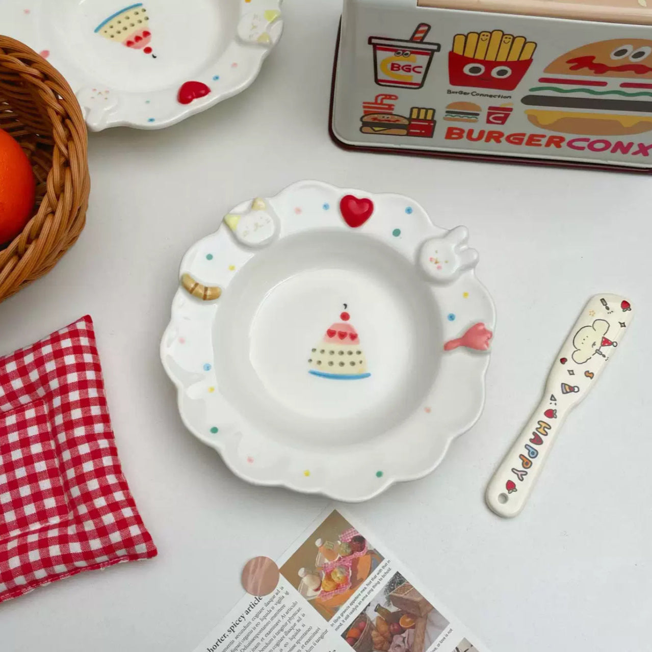 Whimsical Cake Party Plate