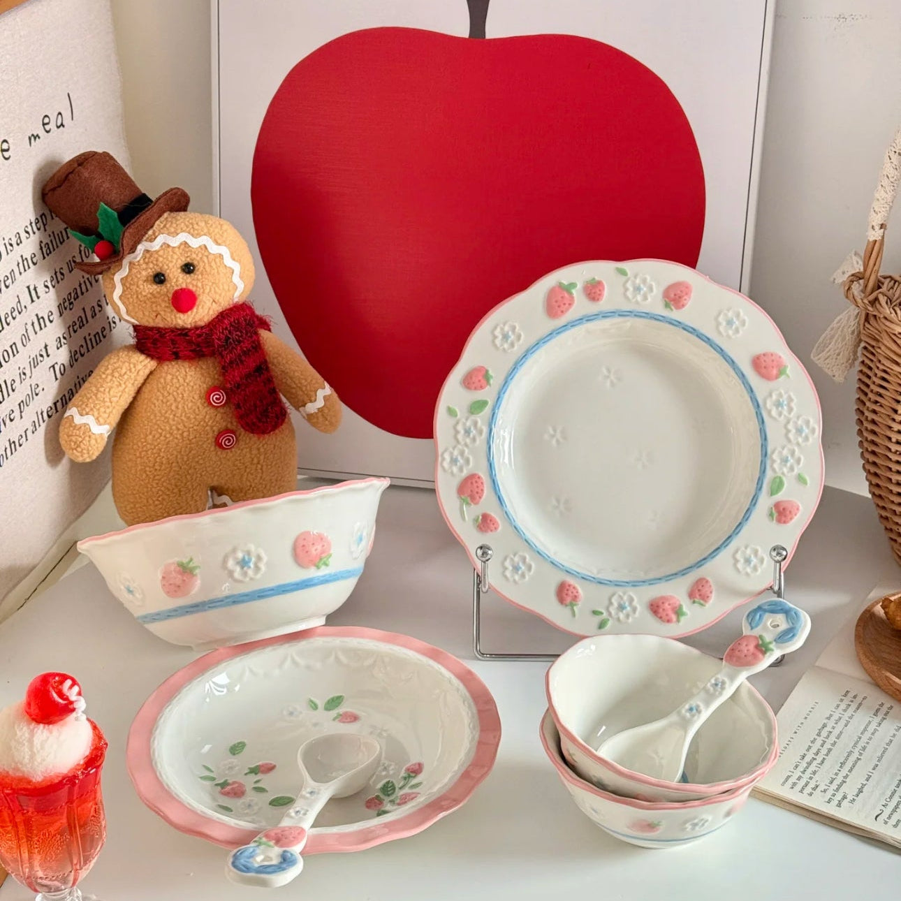 Strawberry Romance Ceramic Collection
