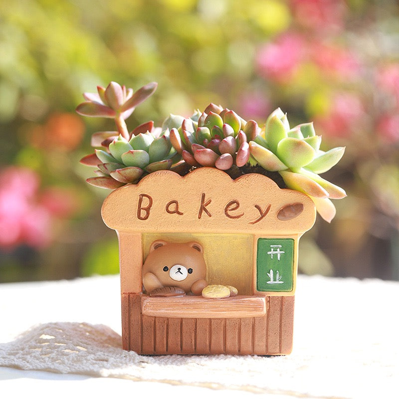 Mini Scenery Succulent Planters – Bakery &Ramen Shop