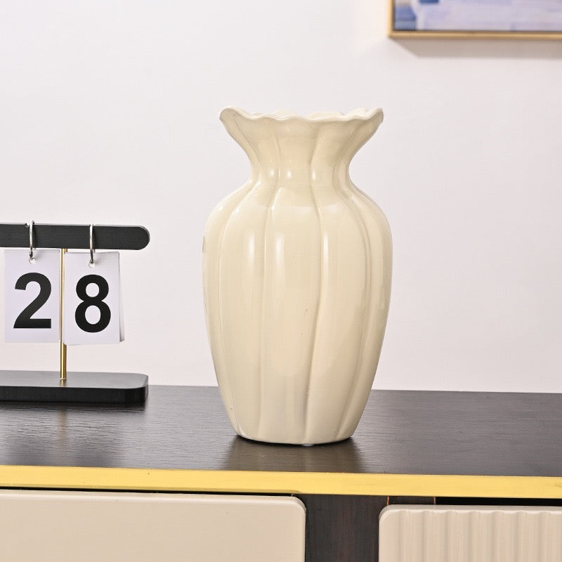 Creamy Vintage Vase