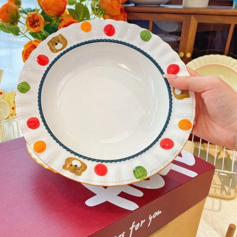 Twinkle Bear Dots Plate