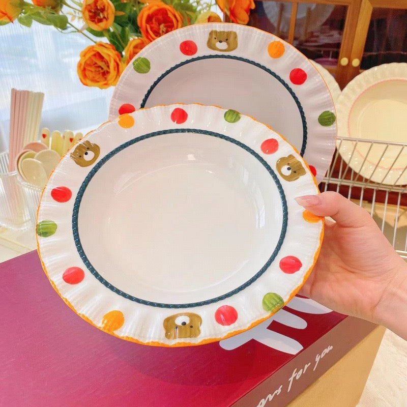 Twinkle Bear Dots Plate