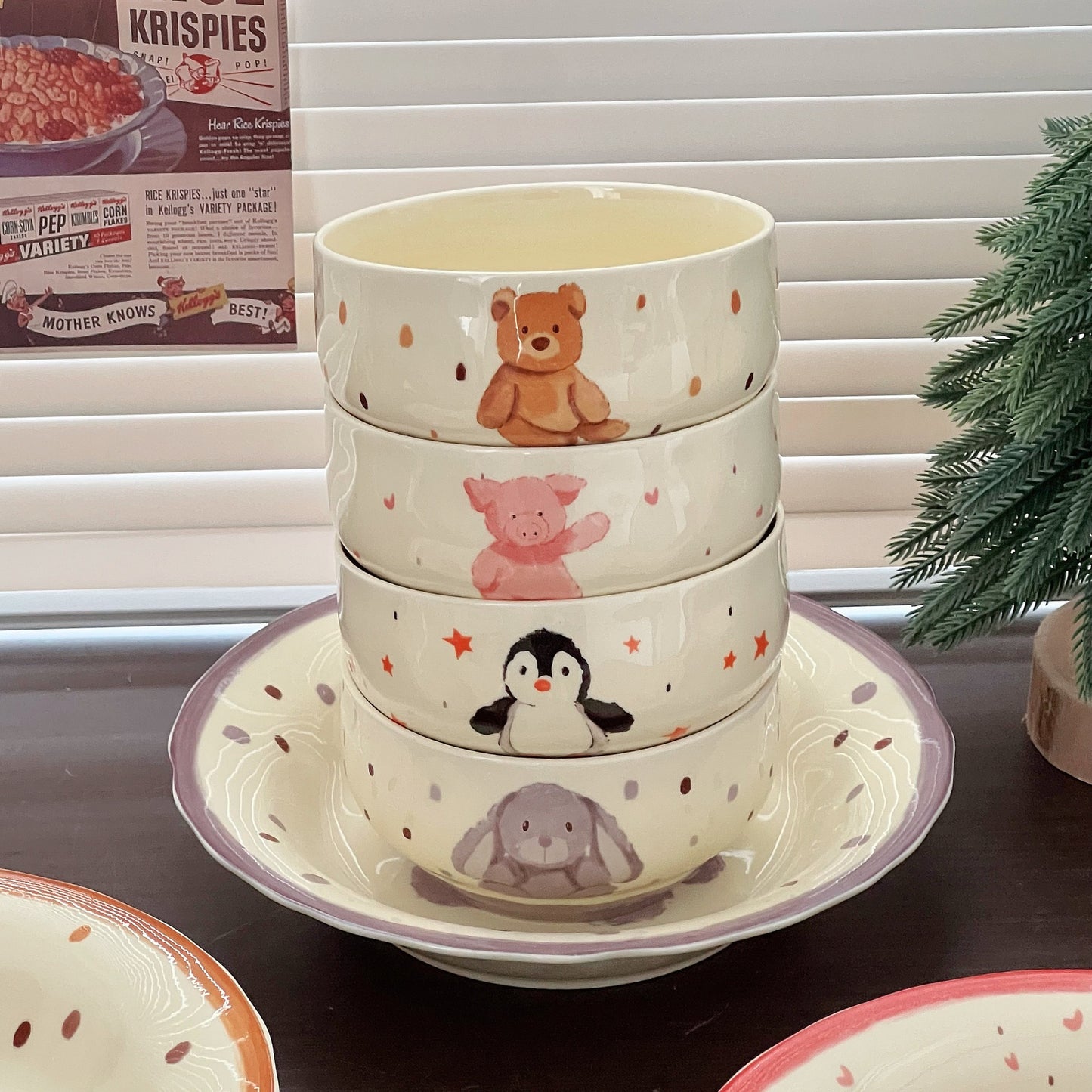 Cozy Critter Friends - Plates & Bowls