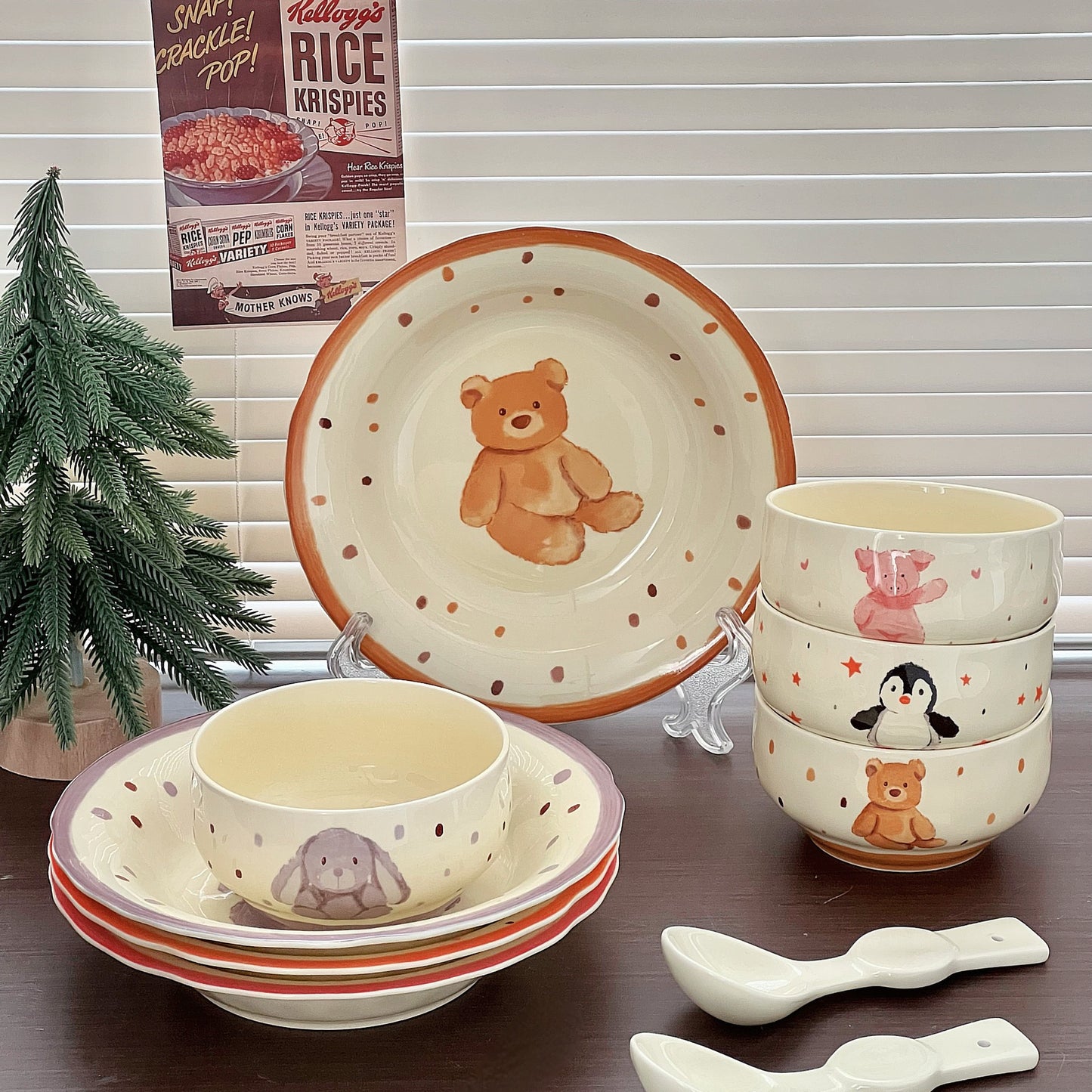 Cozy Critter Friends - Plates & Bowls