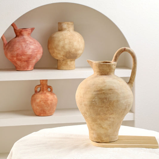 Vintage Clay Silhouette Vase