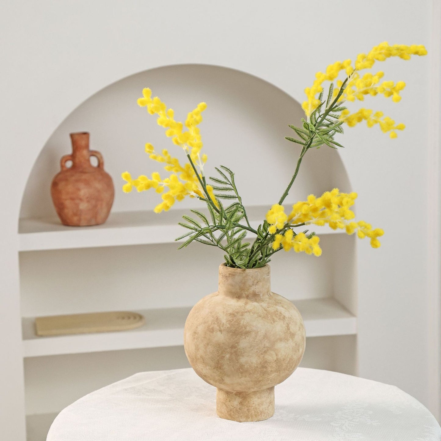 Vintage Clay Silhouette Vase