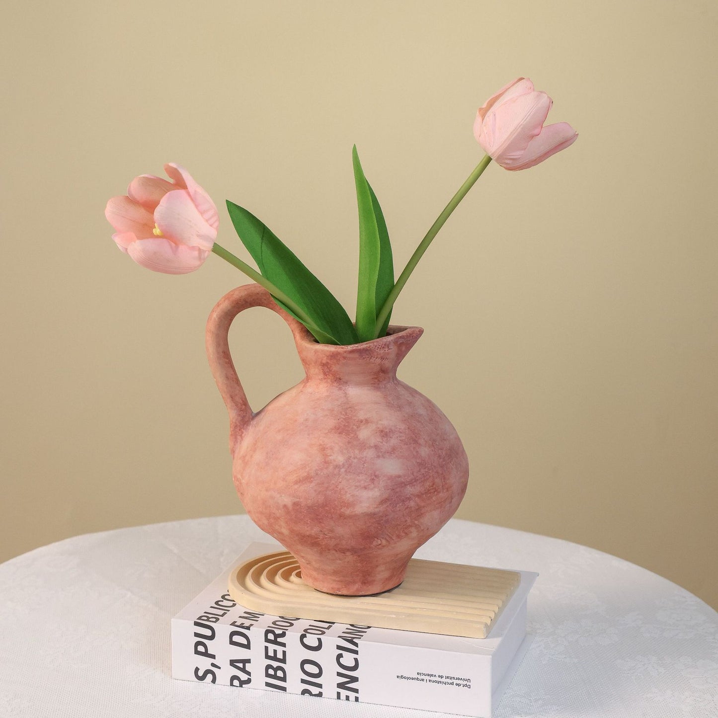 Vintage Clay Silhouette Vase