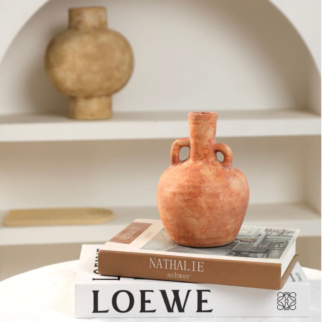 Vintage Clay Silhouette Vase