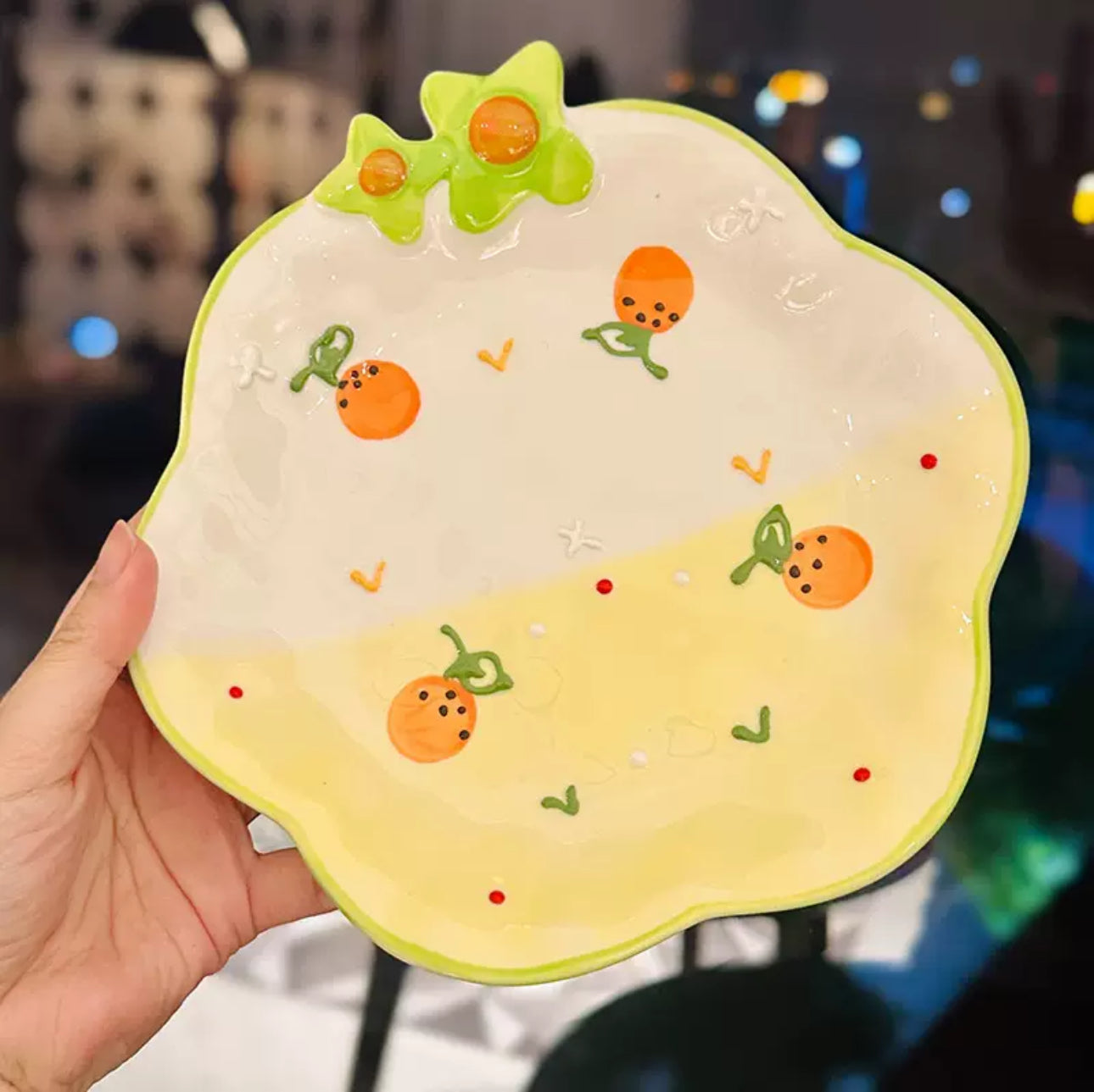 Pastel Fruit Blossom Plate