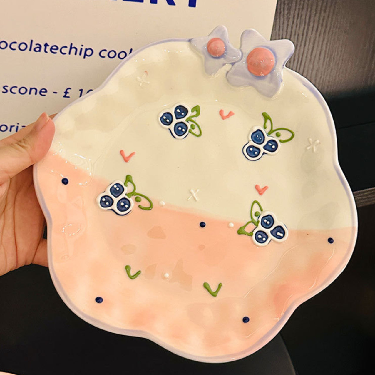 Pastel Fruit Blossom Plate