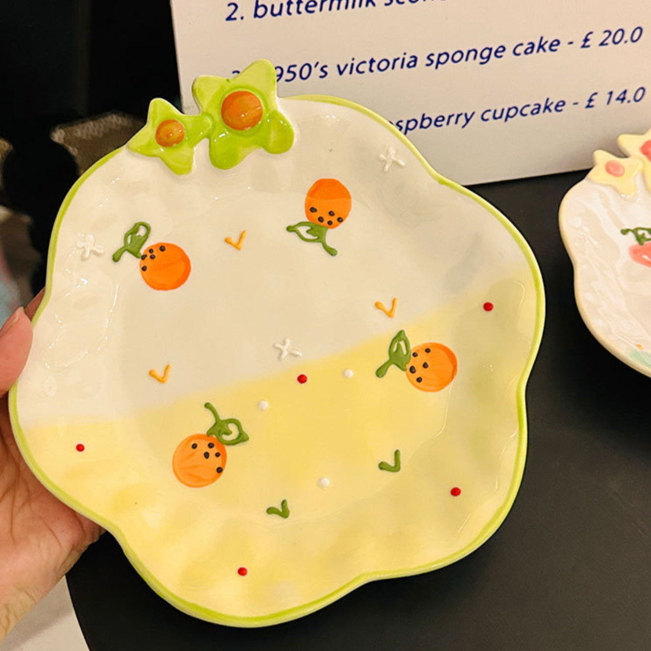 Pastel Fruit Blossom Plate