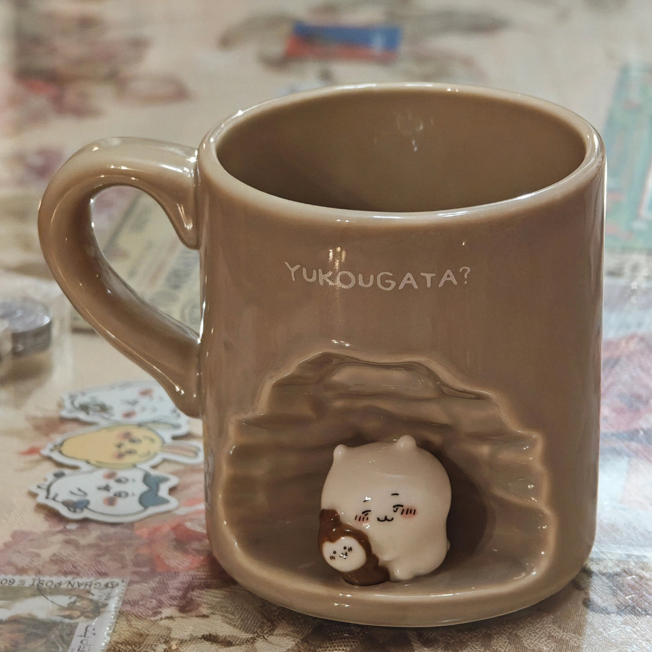 Chiikawa “Cave Friends” Mug | YUKOUGATA? & YOROKOBIGANAI