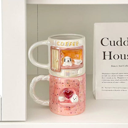 Puppy Café Ceramic Mug