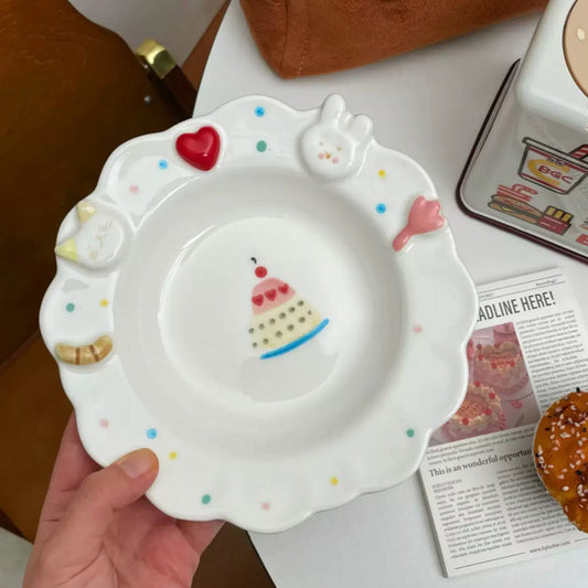 Whimsical Cake Party Plate
