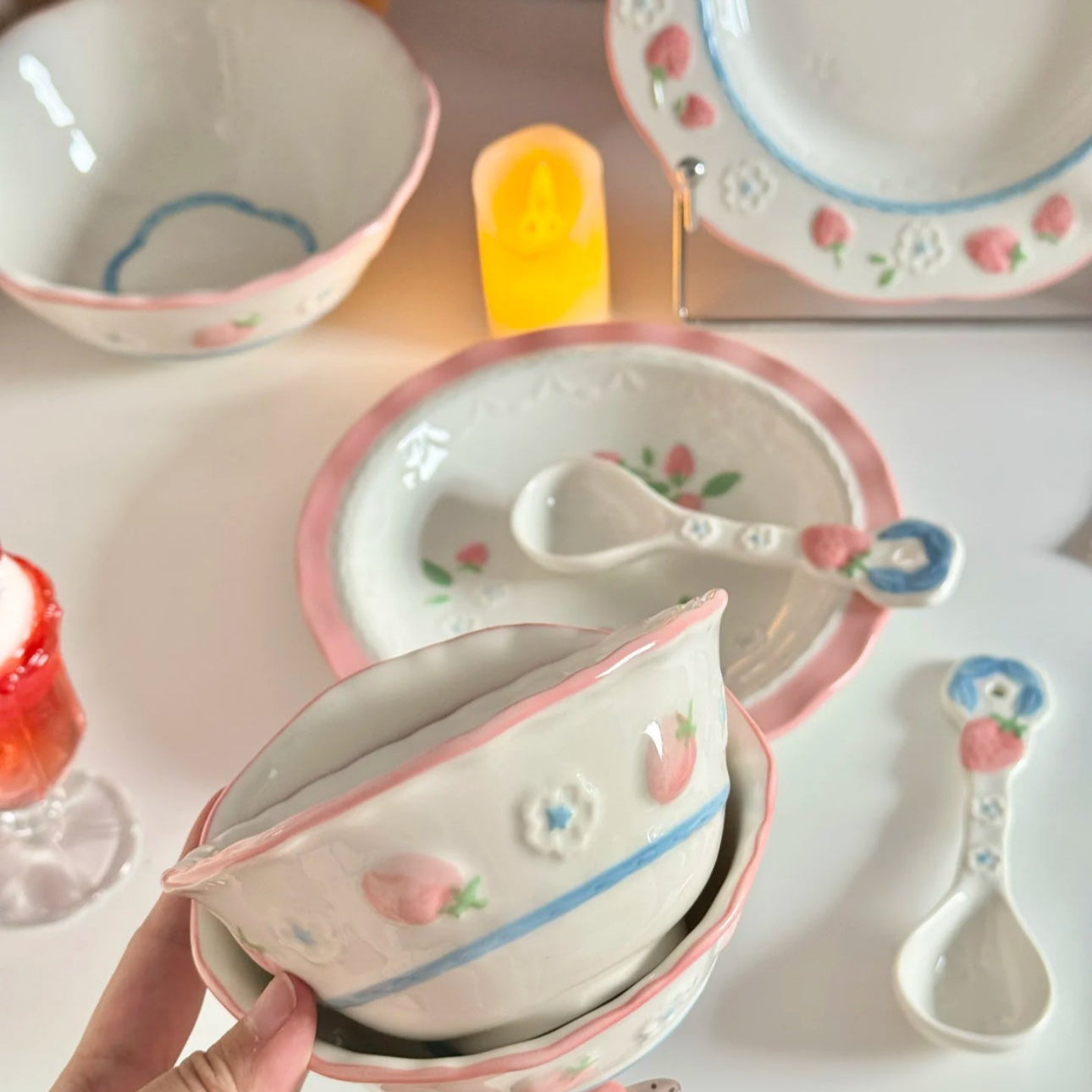 Strawberry Romance Ceramic Collection