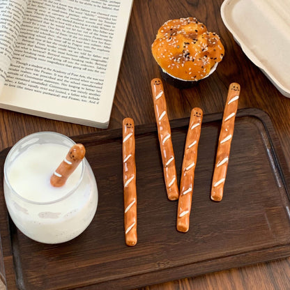 Smiley Baguette Stir Sticks
