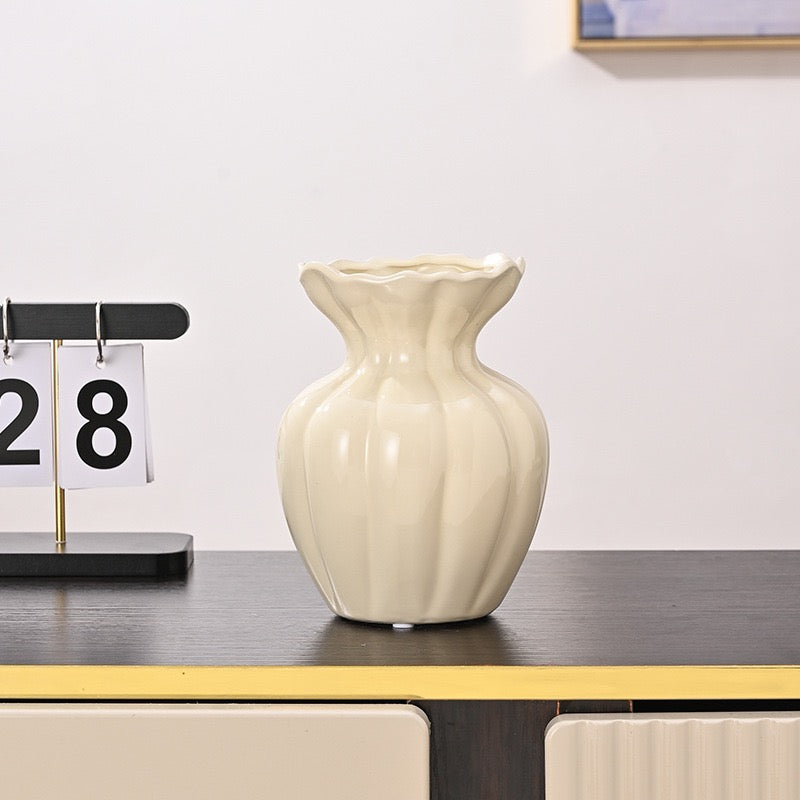 Creamy Vintage Vase