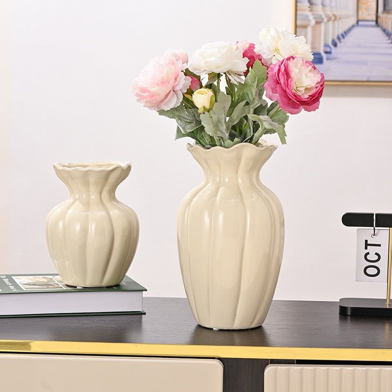 Creamy Vintage Vase