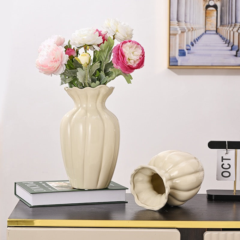 Creamy Vintage Vase