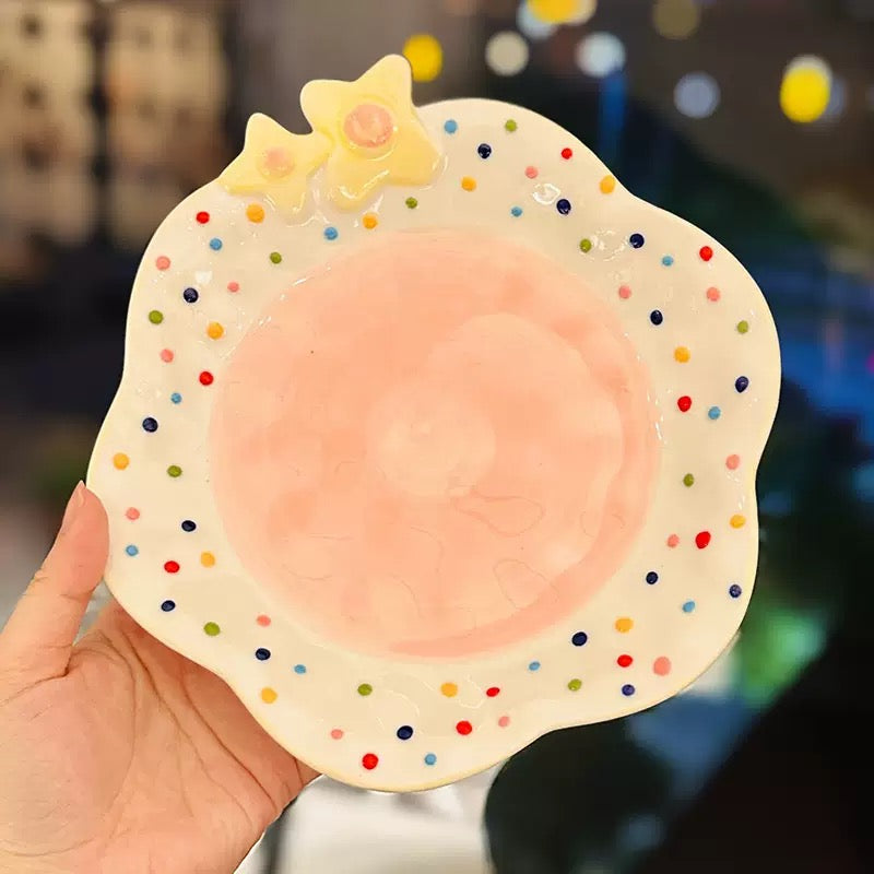 Pastel Fruit Blossom Plate