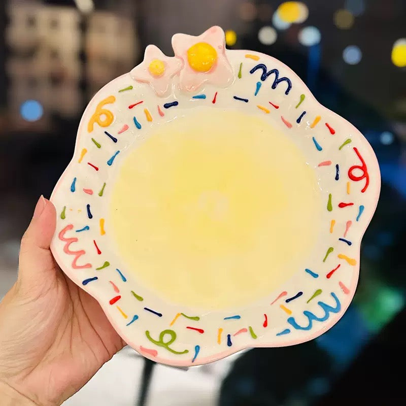 Pastel Fruit Blossom Plate